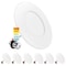Luxrite 3-4 Inch LED Flush Mount & Recessed Light 5CCT 7.5W 650LM Dimmable J-Box or 4 Recessed Can, 6PK LR24980-6PK - alternate 1